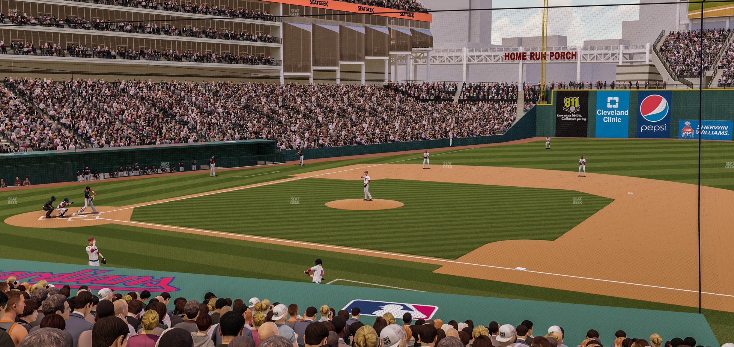 Seating view for Progressive Field Section 140