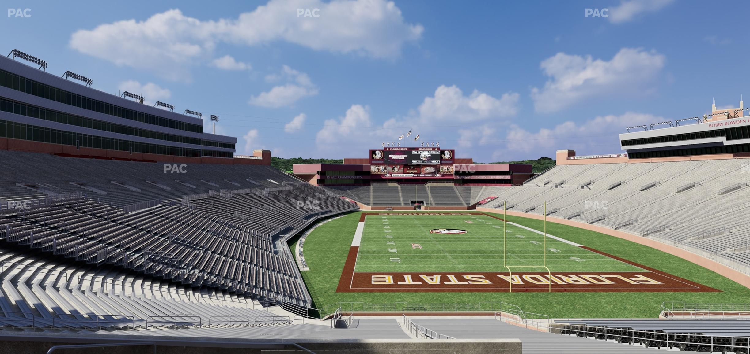 Seating view for Doak Campbell Stadium Section Club 224