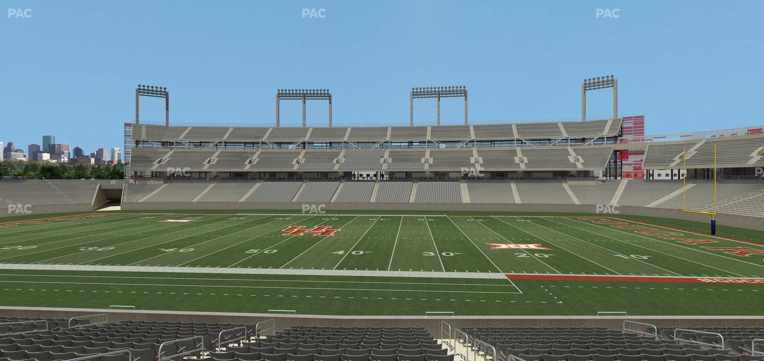 Seating view for TDECU Stadium Section Club 107