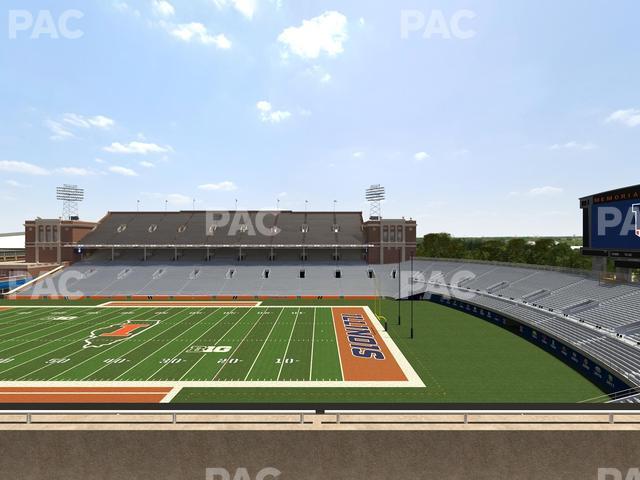 Seating view for Memorial Stadium - IL Section 224