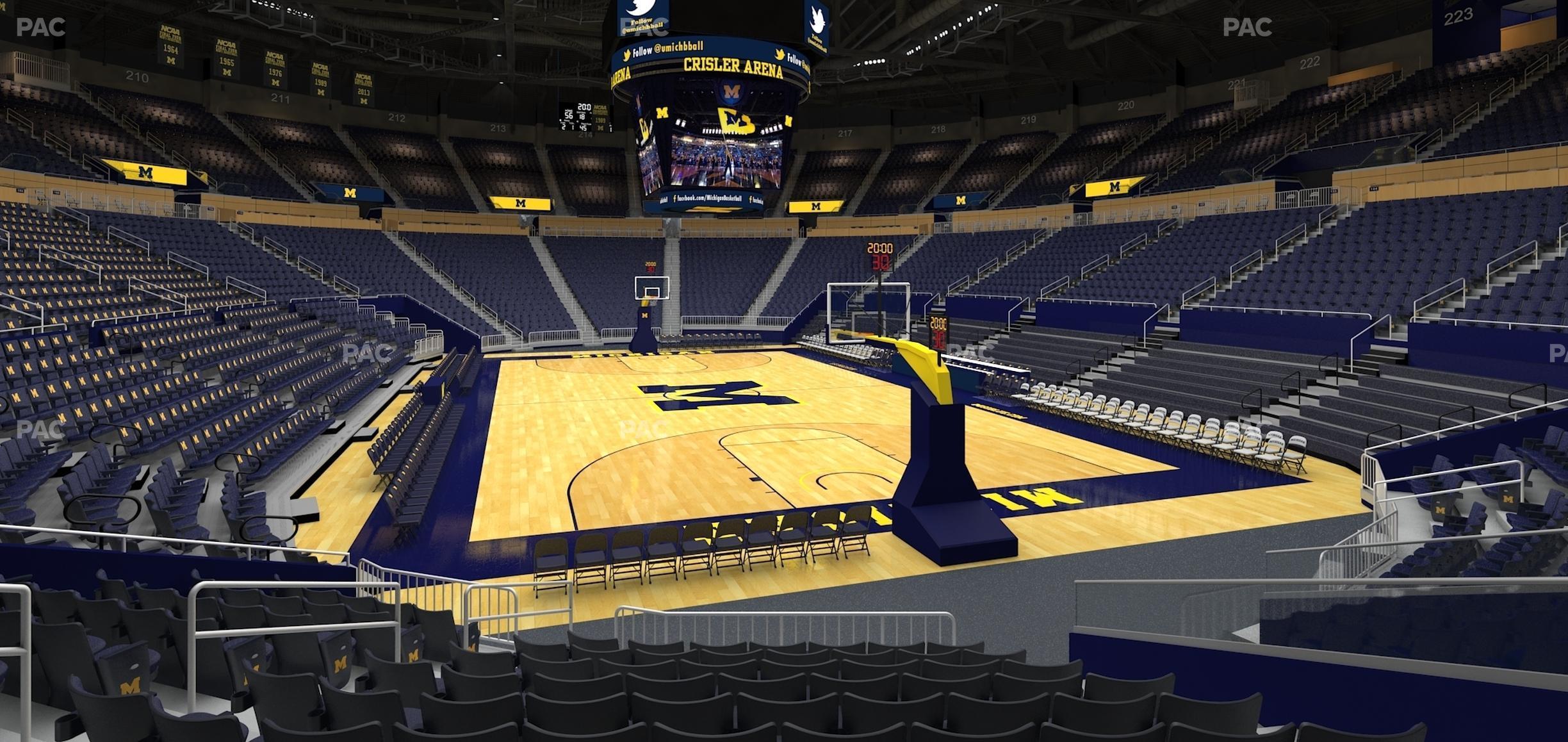 Seating view for Crisler Center Section 134