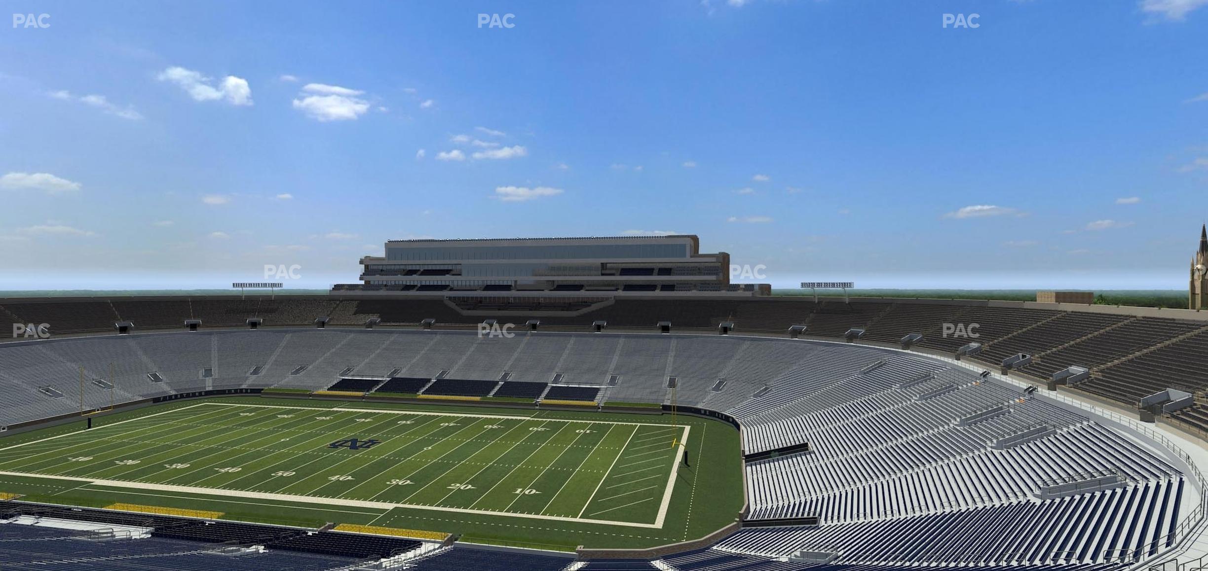 Seating view for Notre Dame Stadium Section Corbett Loge 702