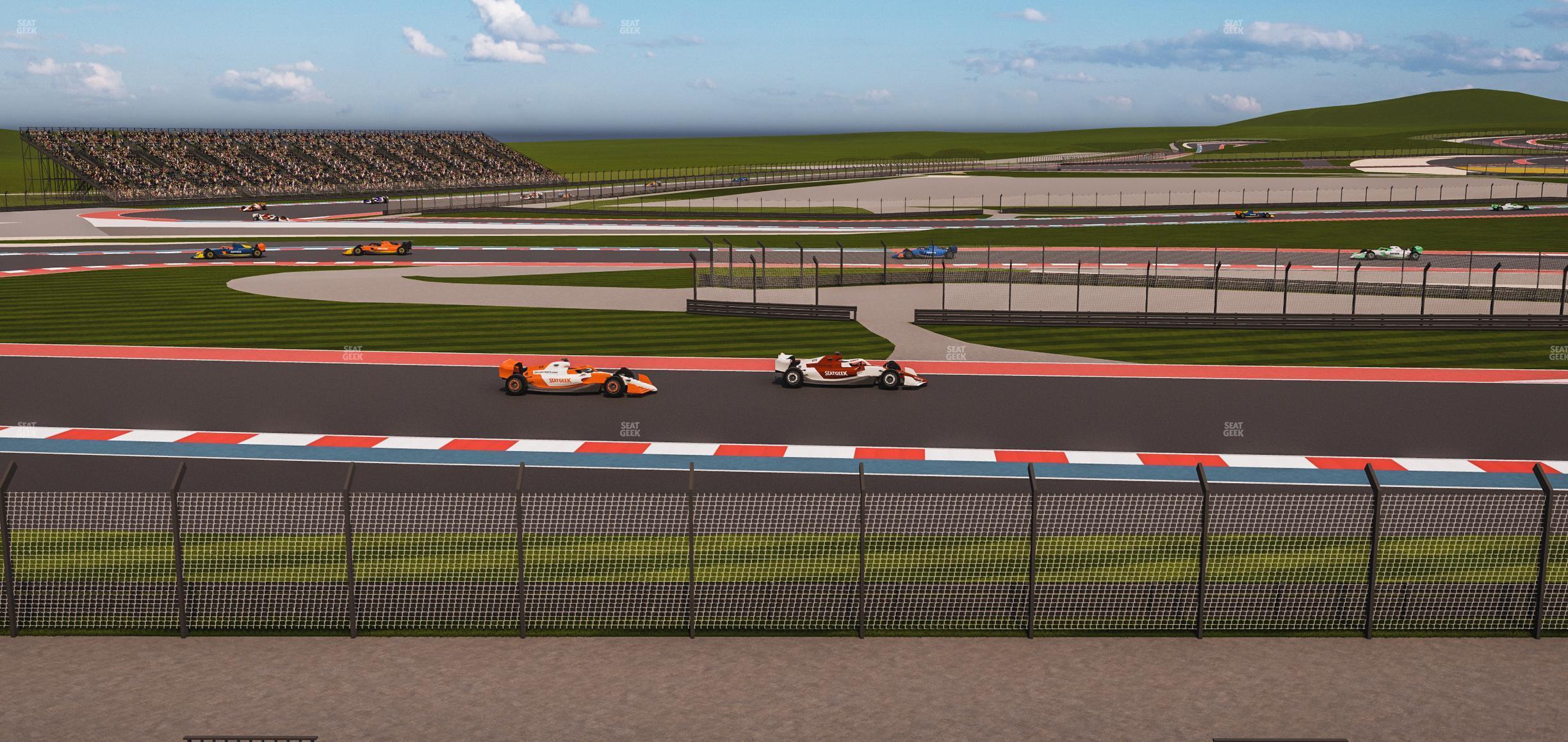 Seating view for Circuit of The Americas Section Turn 15 Grandstand 16