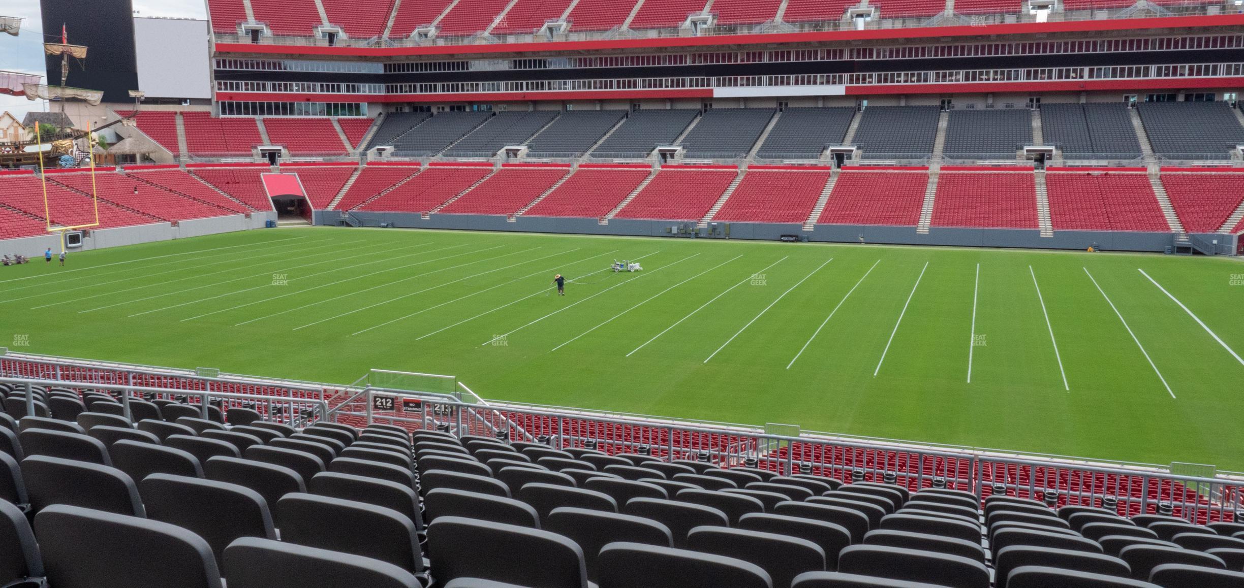 Seating view for Raymond James Stadium Section 213