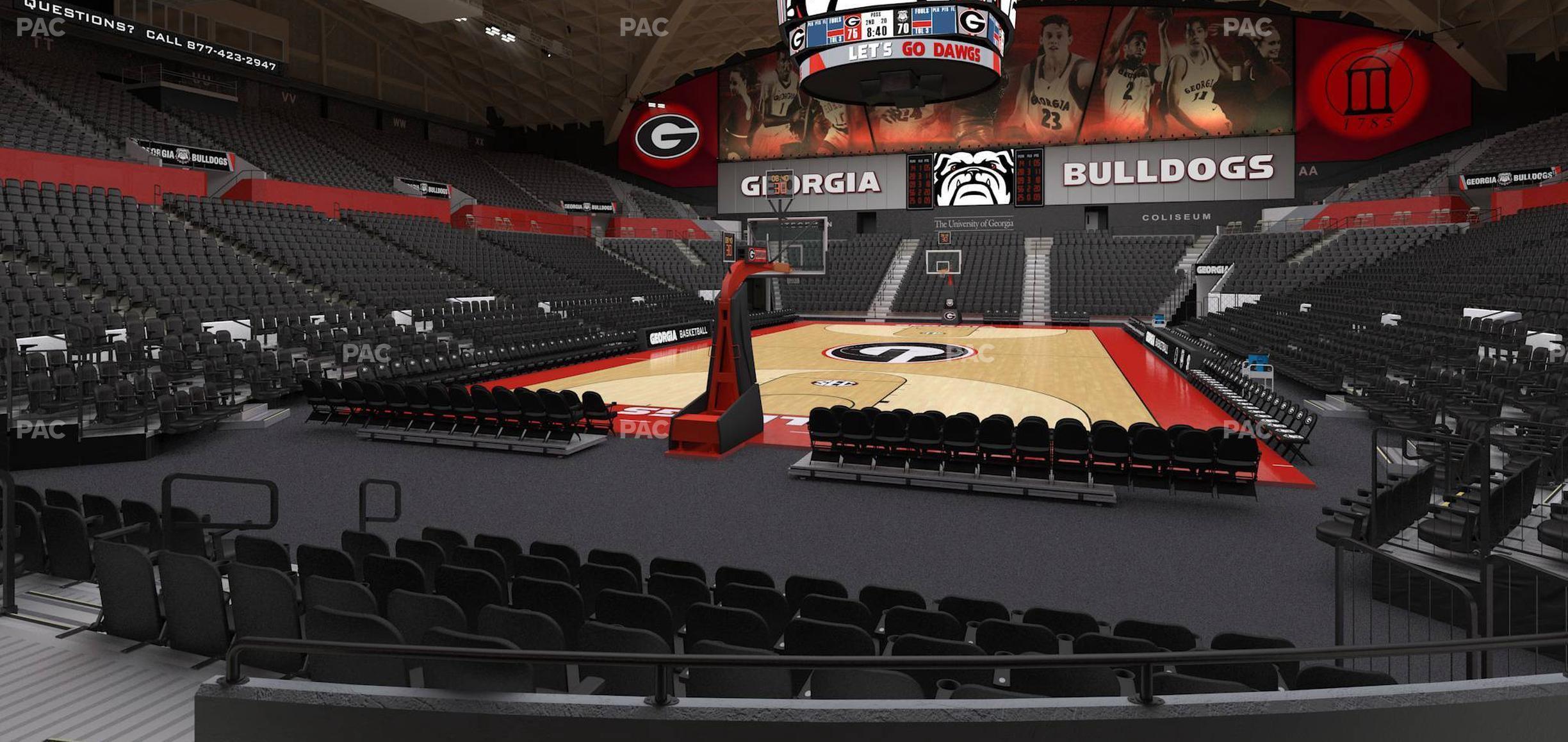 Seating view for Stegeman Coliseum Section L