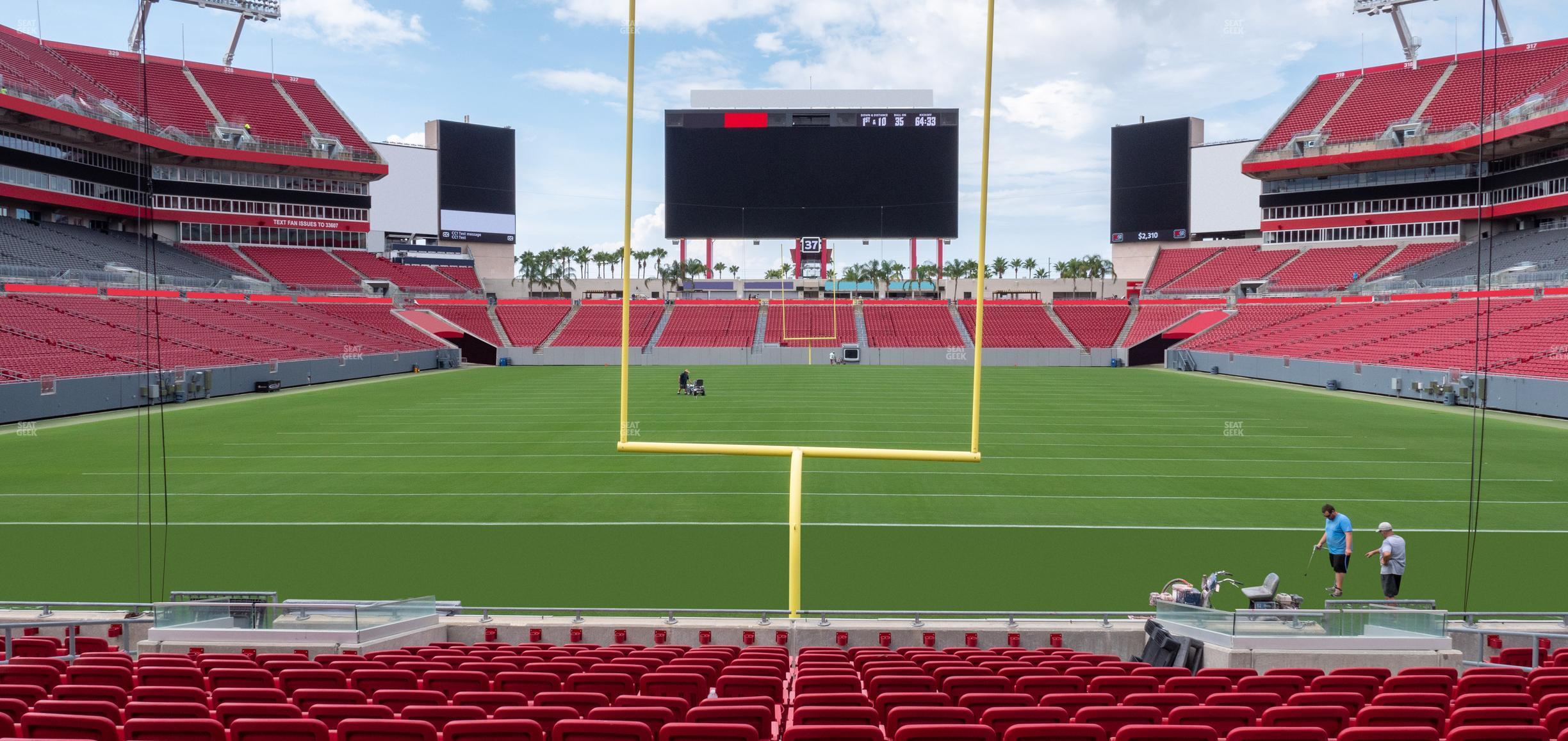 Seating view for Raymond James Stadium Section 148