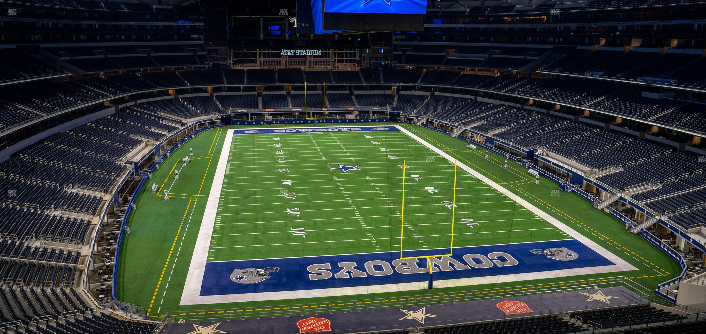 Seating view for AT&T Stadium Section 349