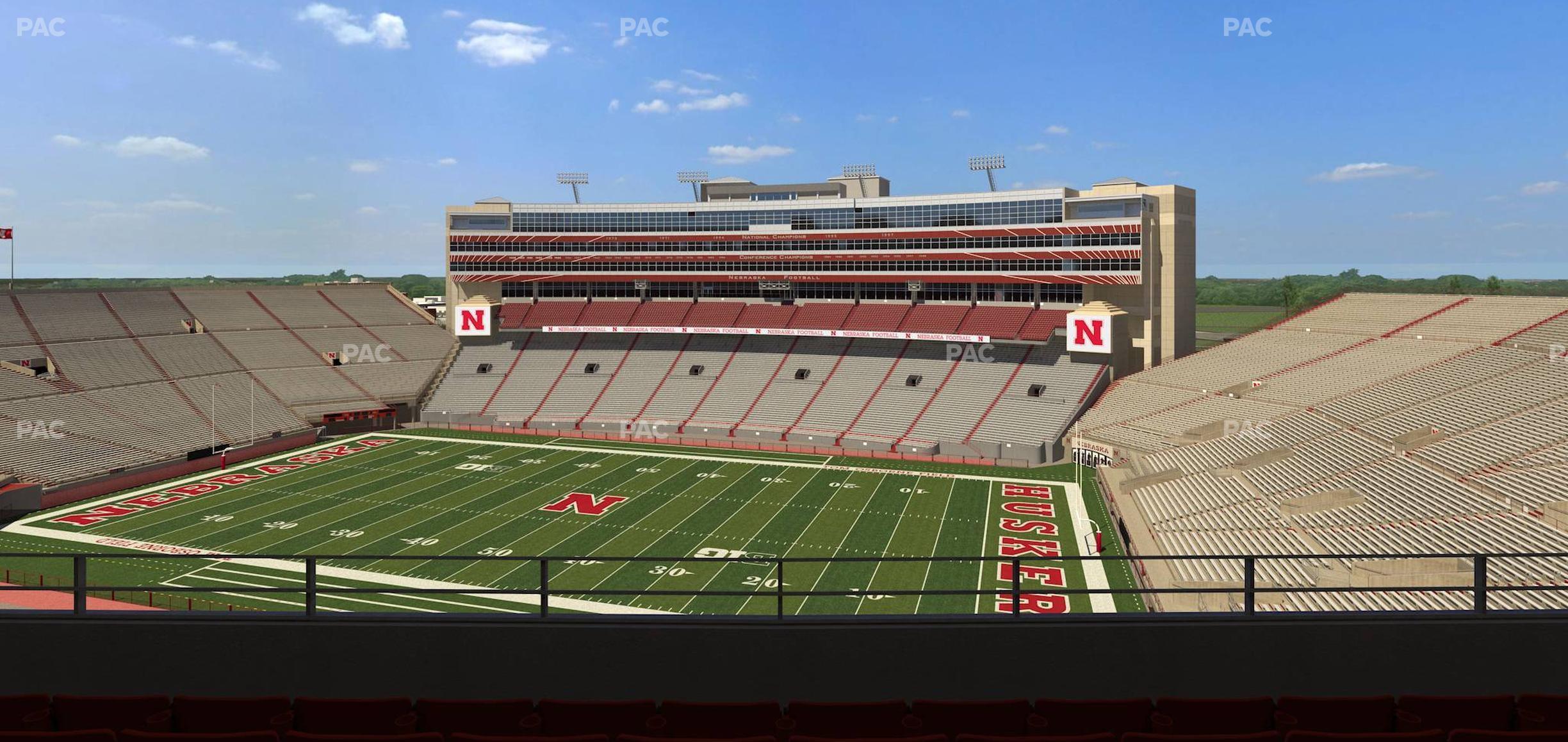 Seating view for Memorial Stadium Nebraska Section 403