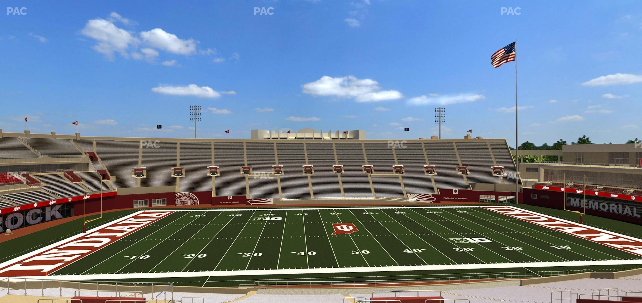 Seating view for Memorial Stadium - Indiana Section 7