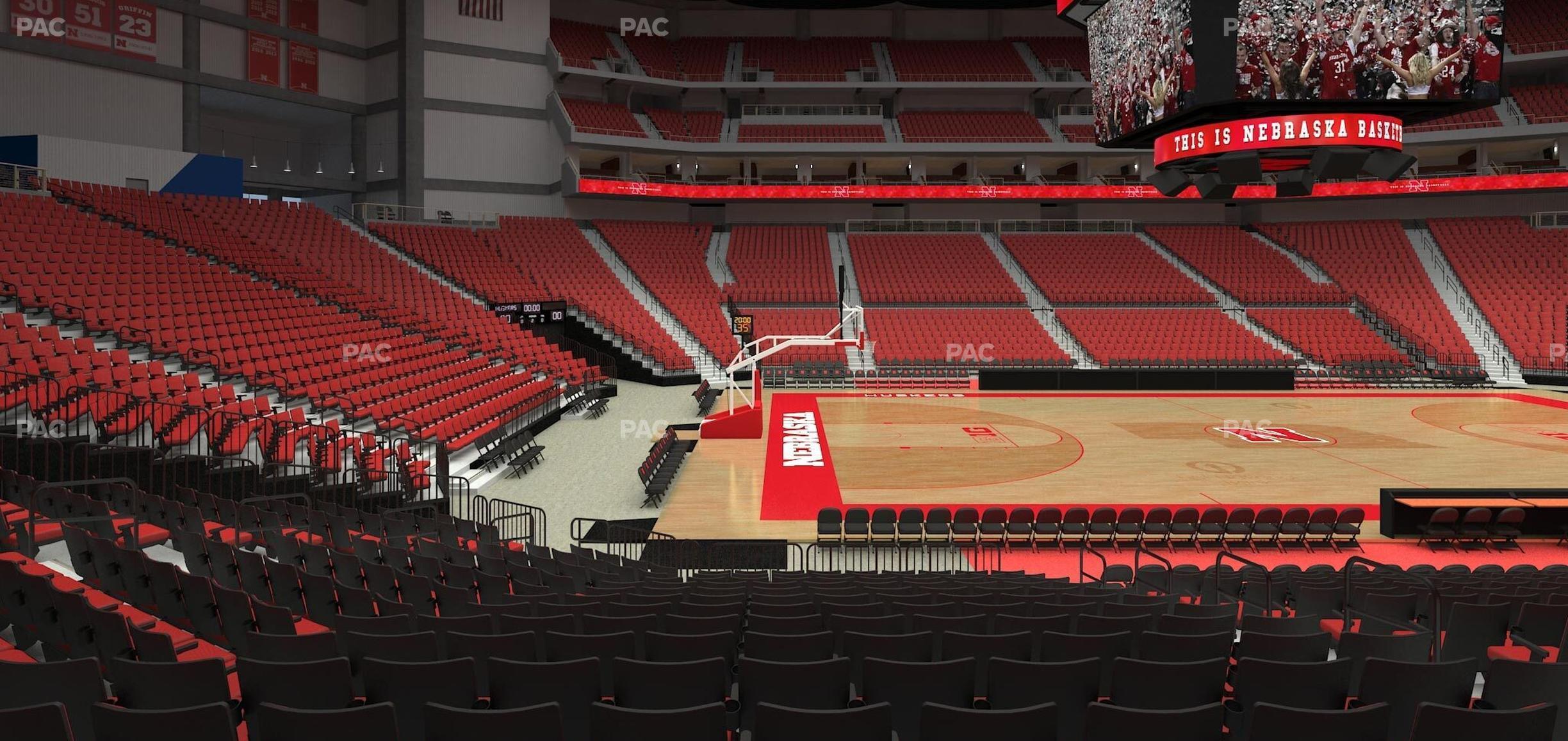 Seating view for Pinnacle Bank Arena Section 119