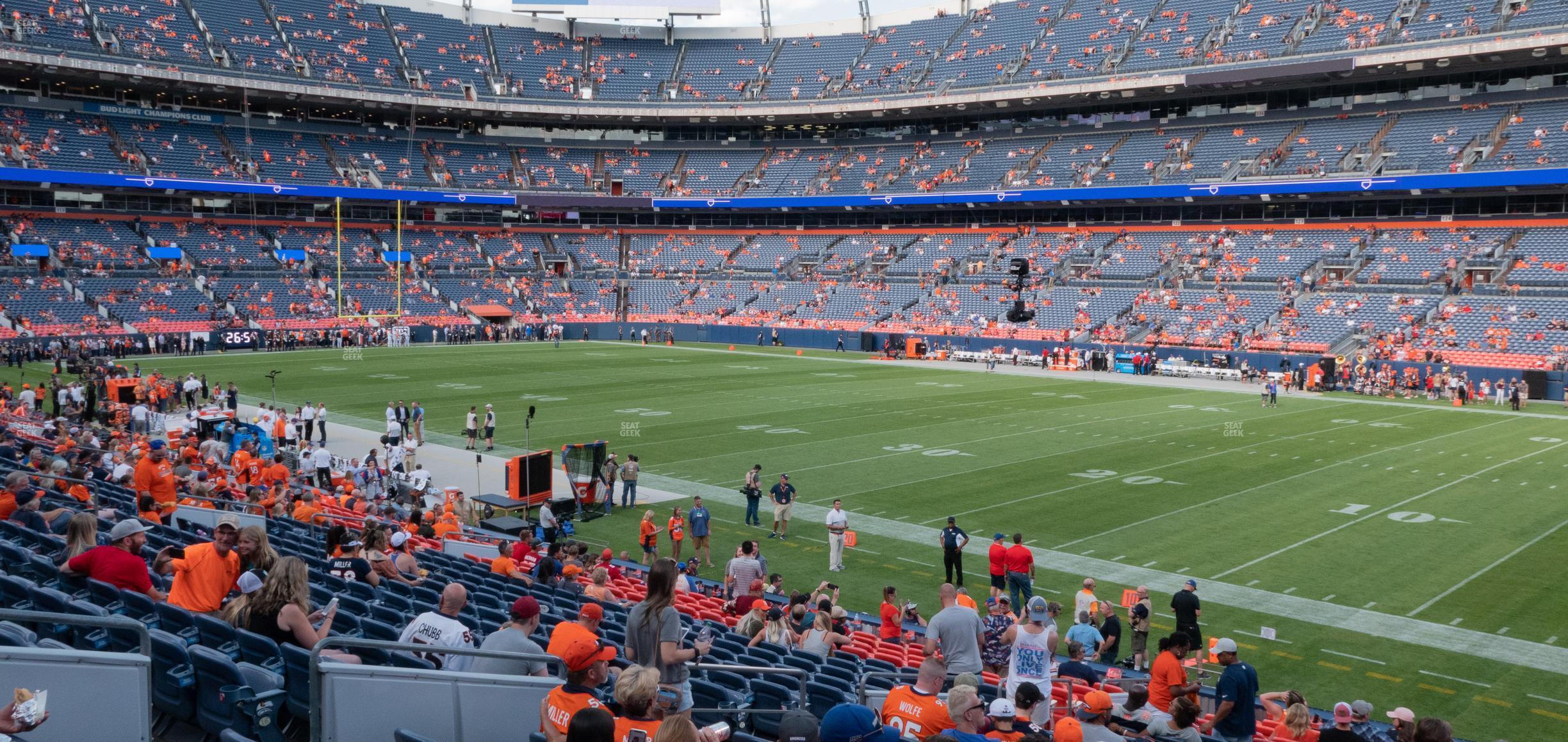 Seating view for Empower Field at Mile High Section 101