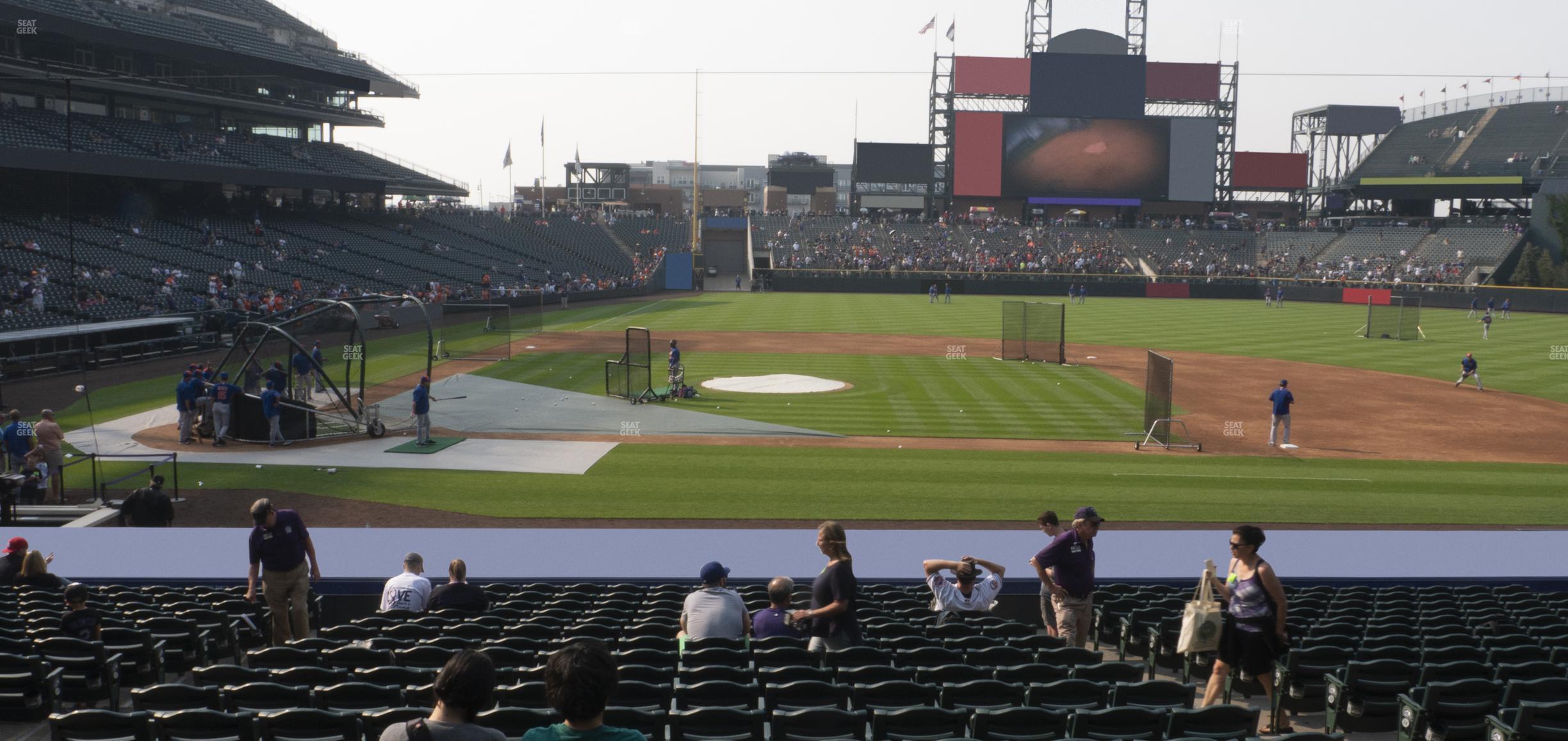 Seating view for Coors Field Section 124