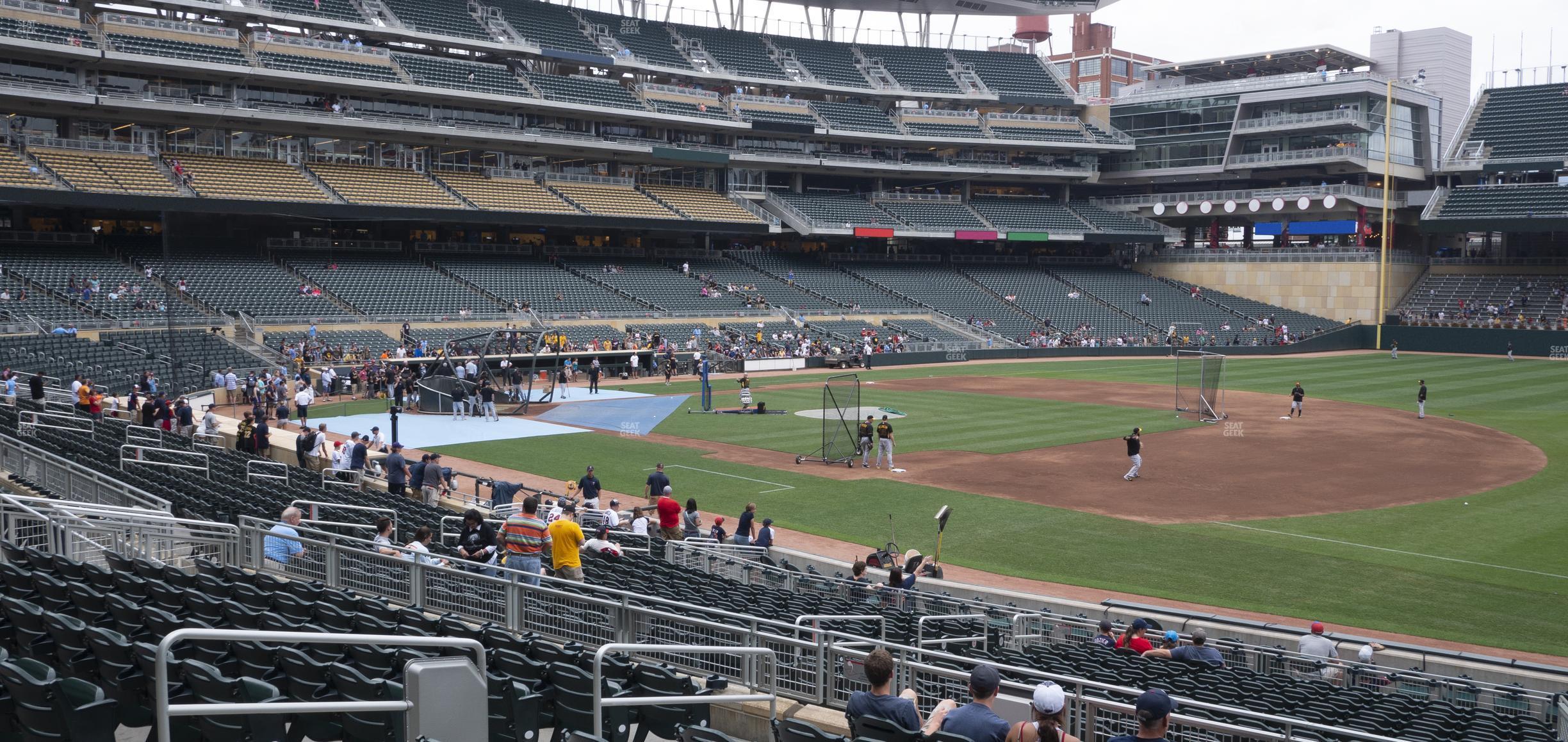 Seating view for Target Field Section 105