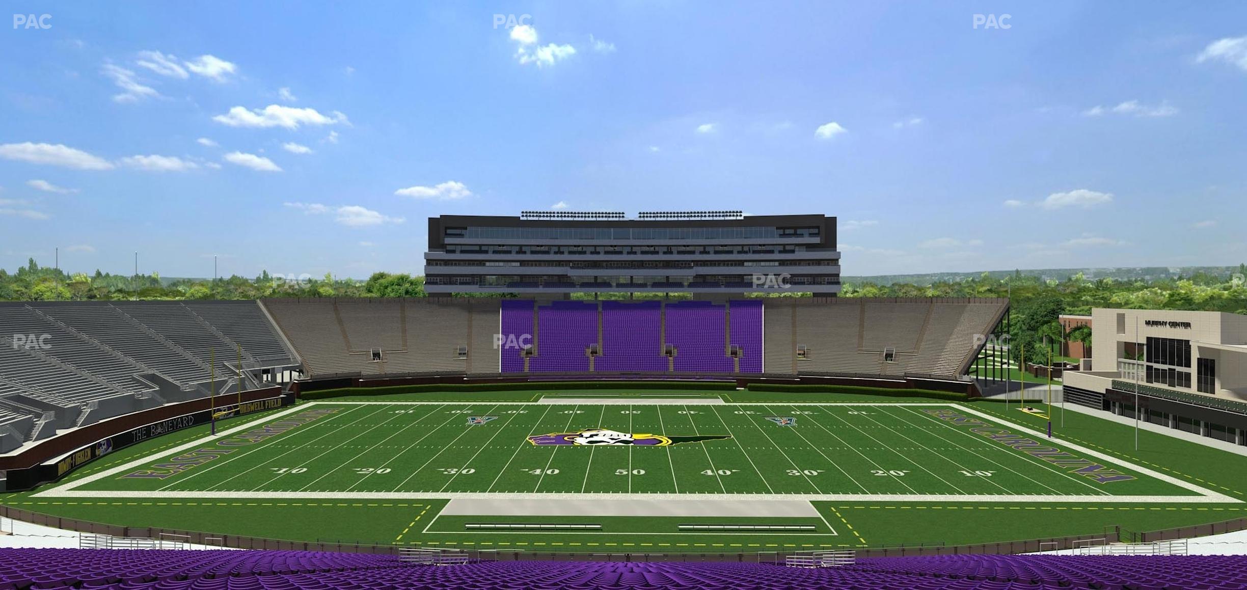 Seating view for Dowdy-Ficklen Stadium Section 17