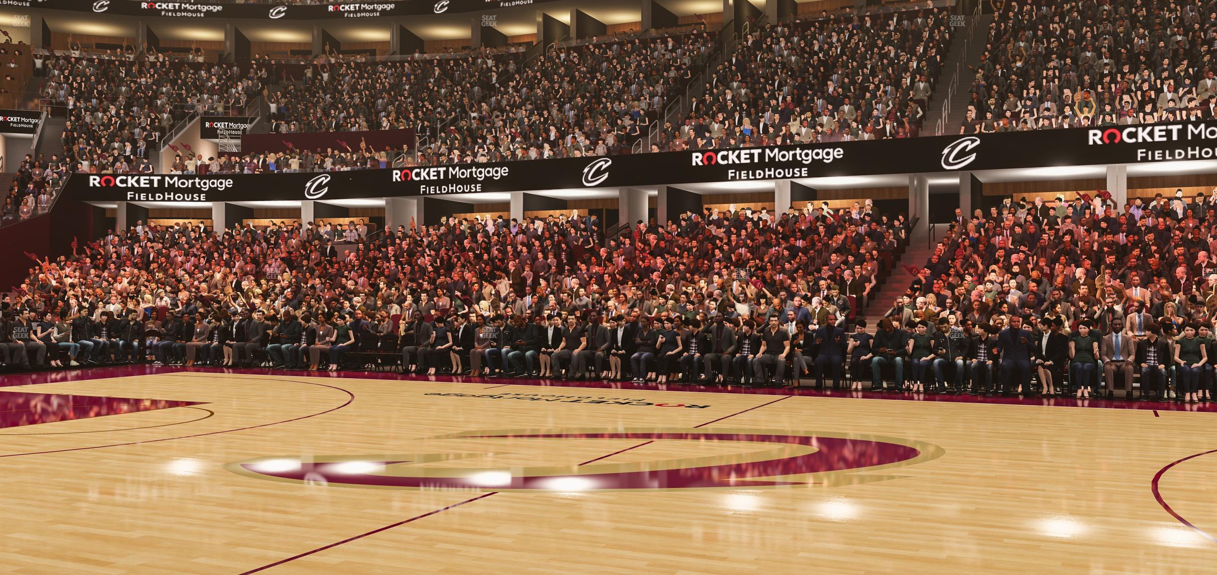 Seating view for Rocket Mortgage FieldHouse Section Floor 7