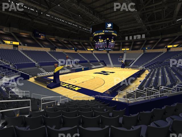 Seating view for Crisler Center Section 110