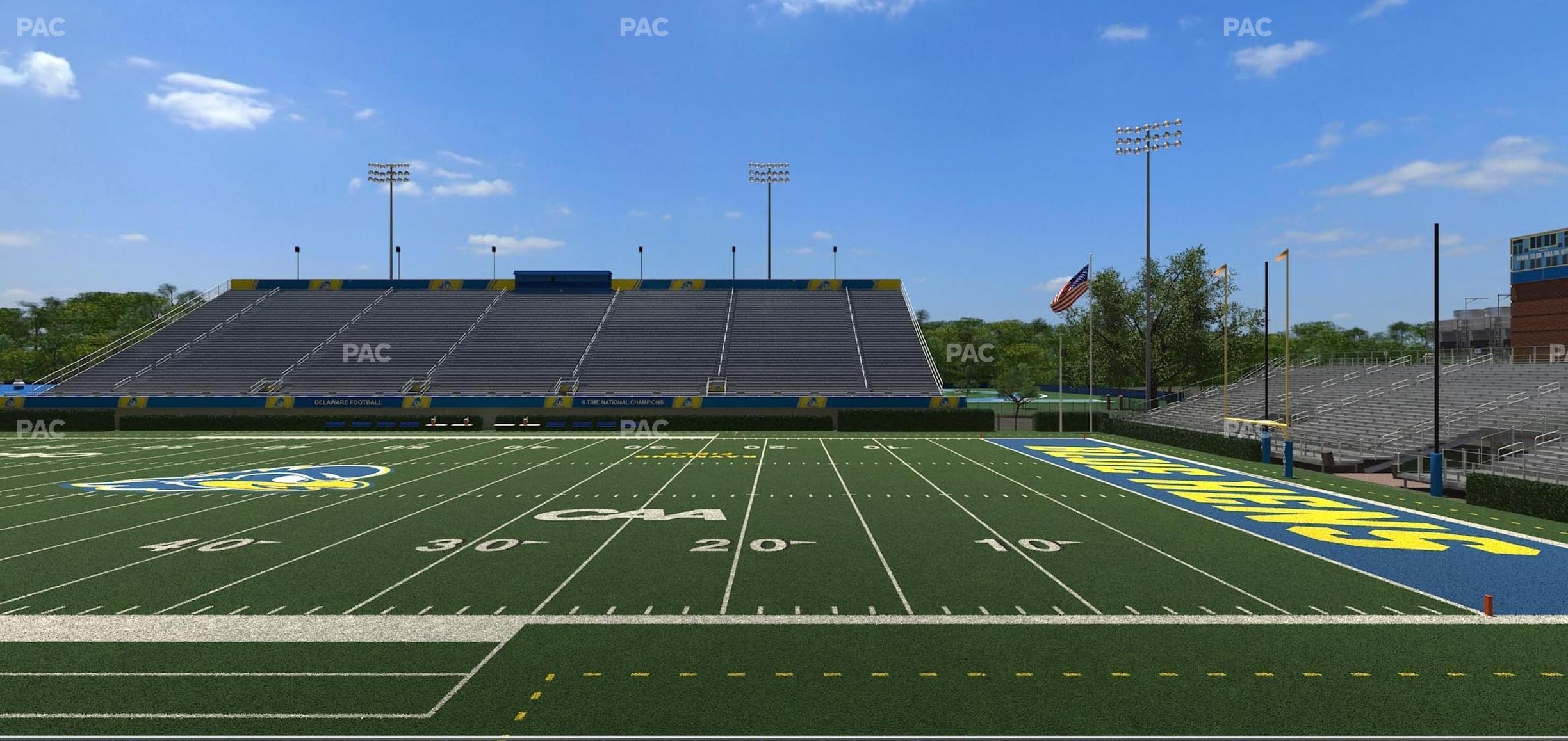 Seating view for Delaware Stadium Section Loge 102 B