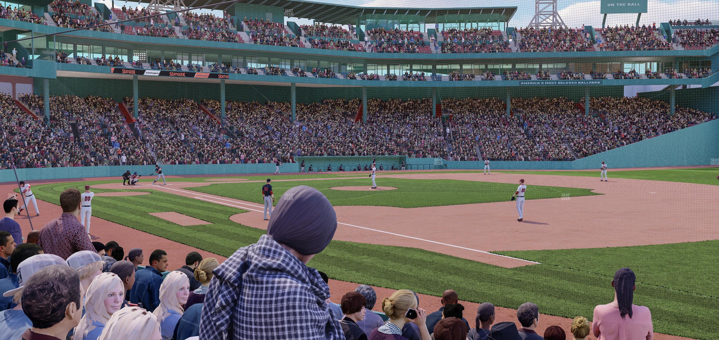 Seating view for Fenway Park Section Field Box 13