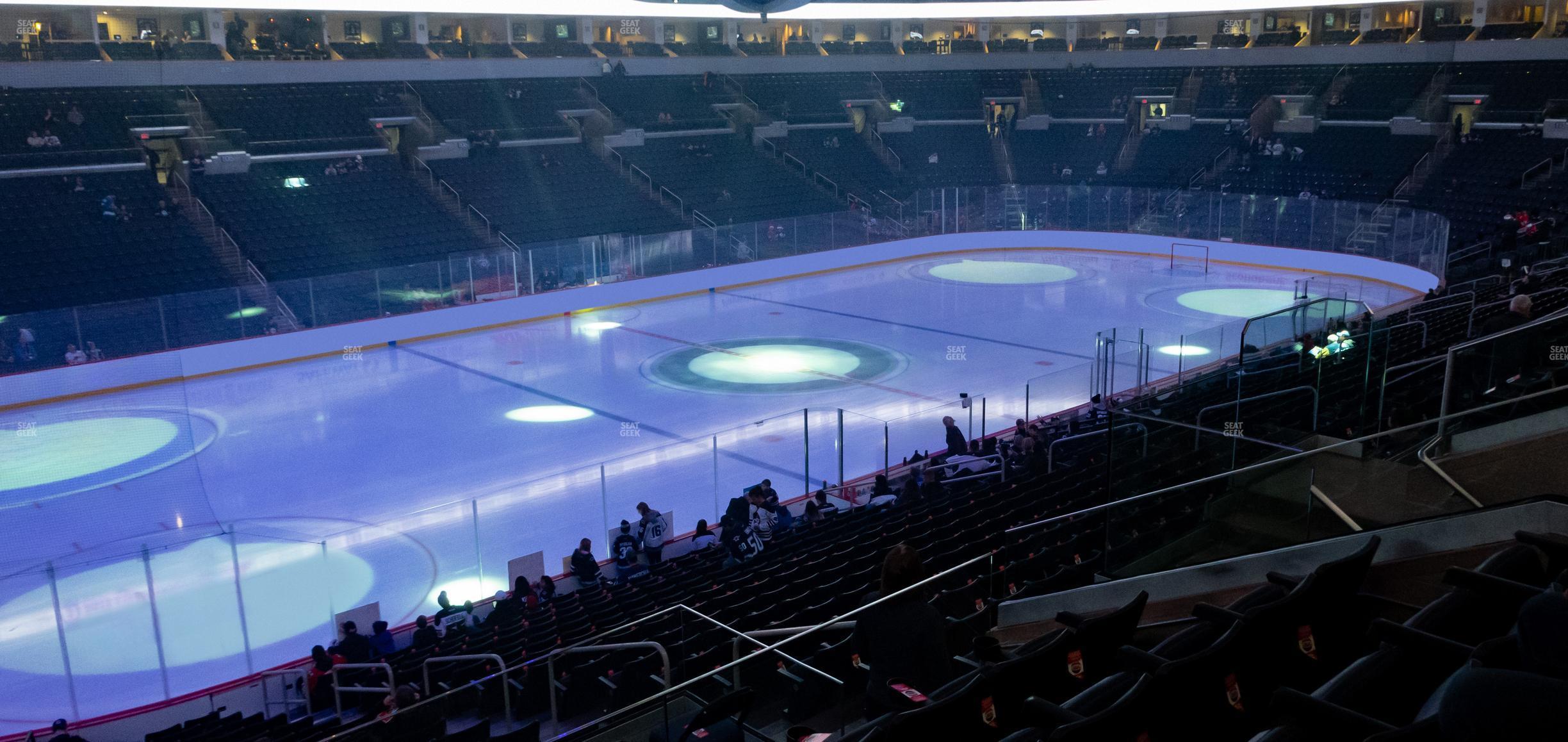 Seating view for Canada Life Centre Section 221