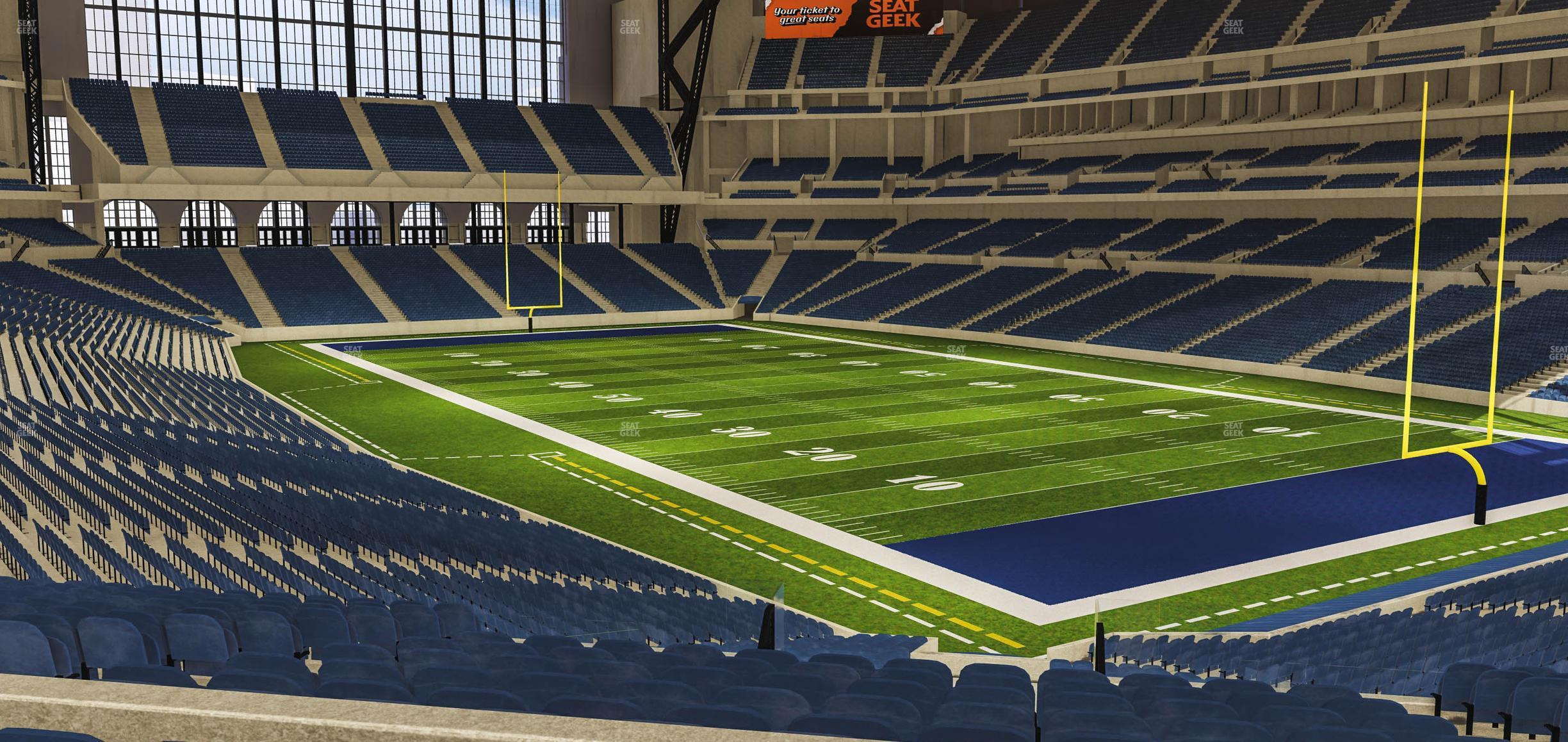 Seating view for Lucas Oil Stadium Section 232