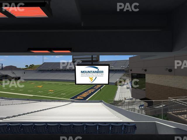 Seating view for Mountaineer Field at Milan Puskar Stadium Section Field Box 38