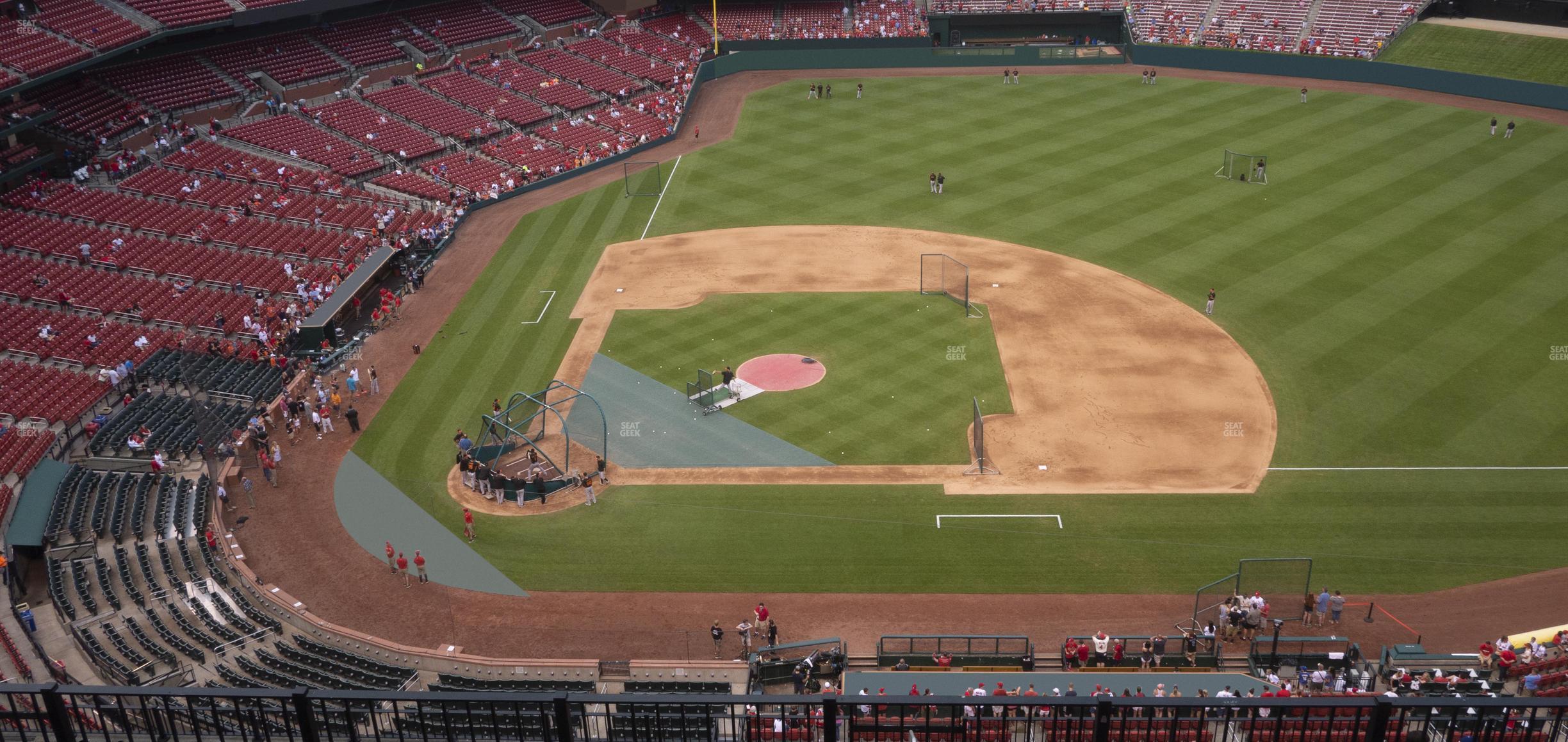 Seating view for Busch Stadium Section Infield Terrace 445