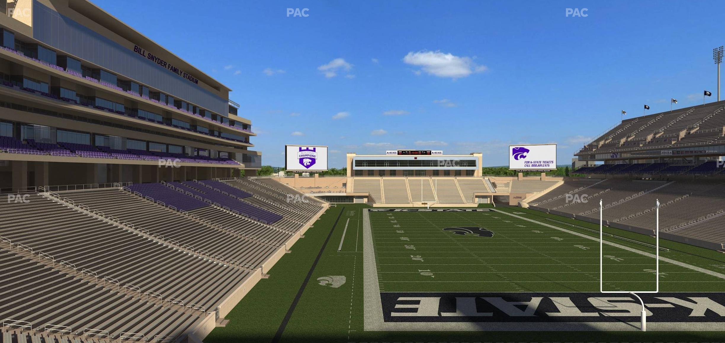 Seating view for Bill Snyder Family Stadium Section Loge 100