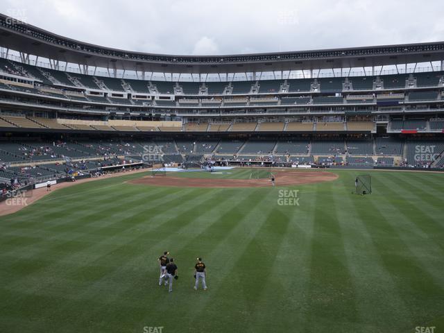 Seating view for Target Field Section 135