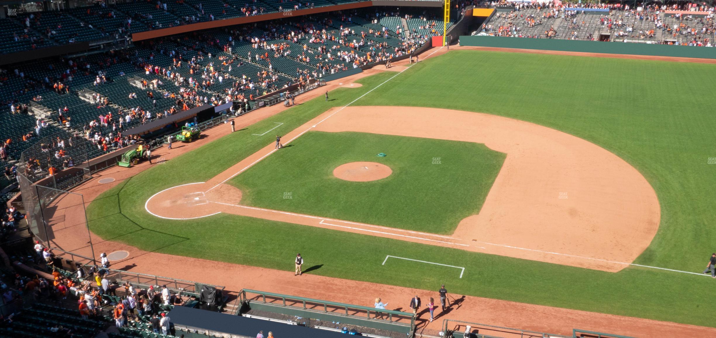 Seating view for Oracle Park Section View Box 307