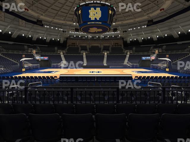 Seating view for Purcell Pavilion at the Joyce Center Section 10