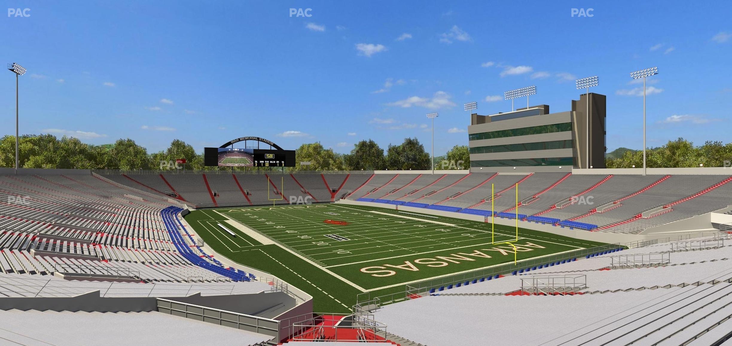 Seating view for War Memorial Stadium (Little Rock) Section 39