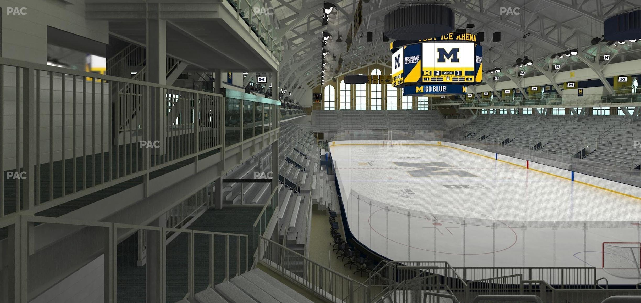 Seating view for Yost Arena Section 23