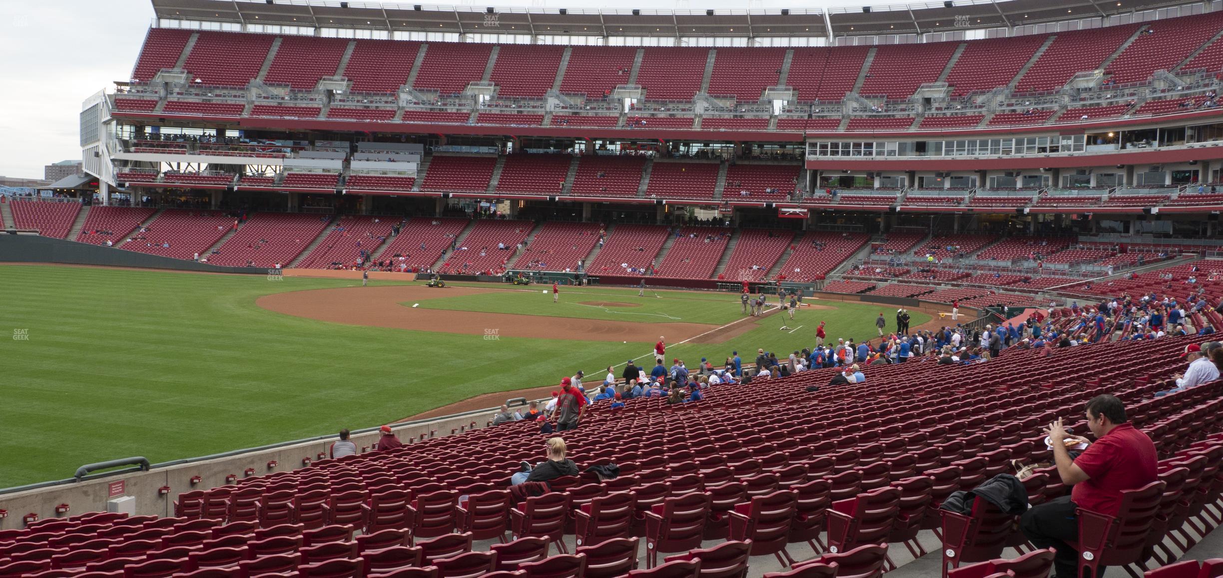 Seating view for Great American Ball Park Section 110