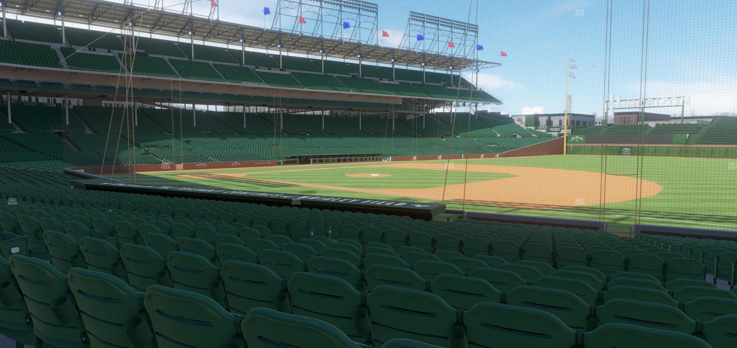 Seating view for Wrigley Field Section 127