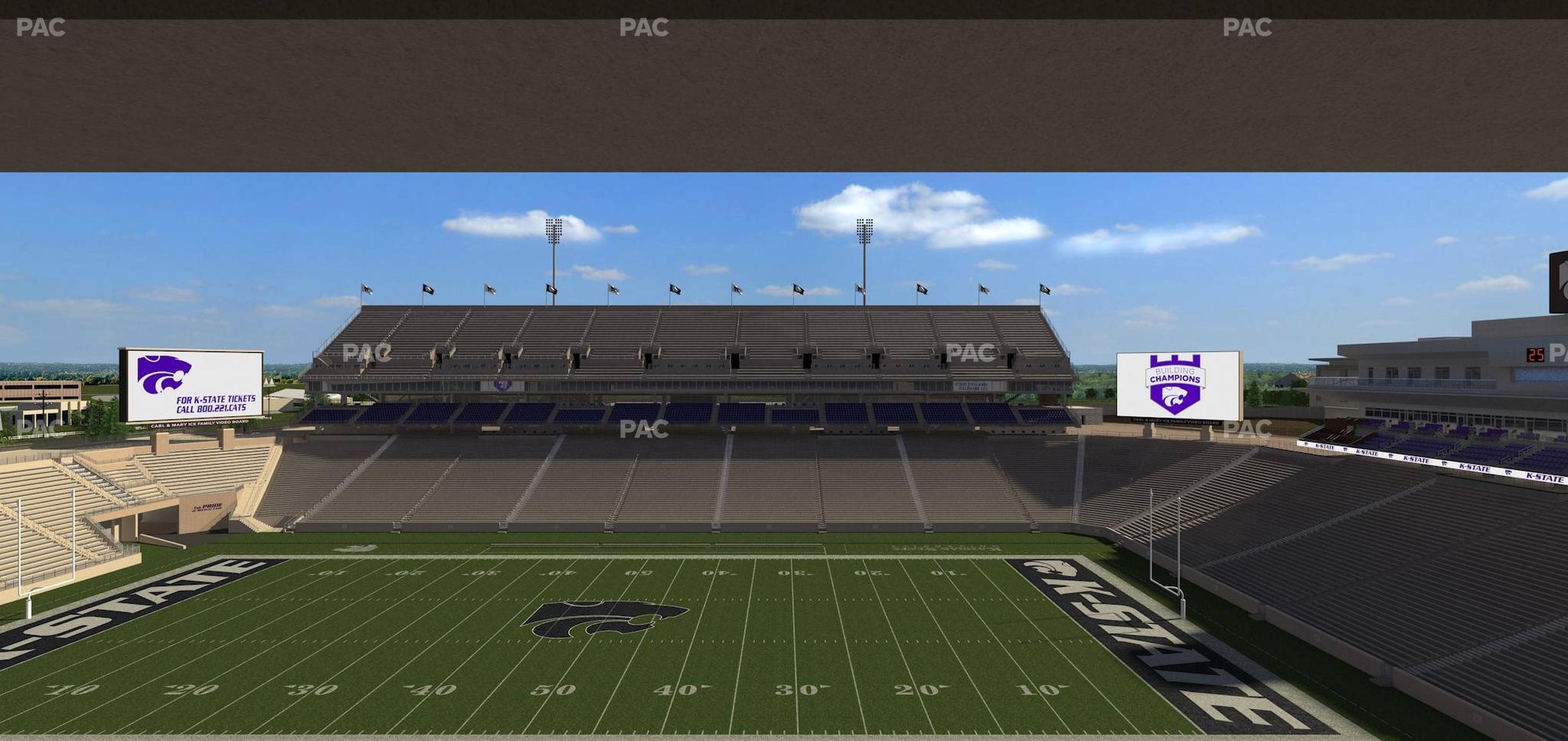 Seating view for Bill Snyder Family Stadium Section Loge 323