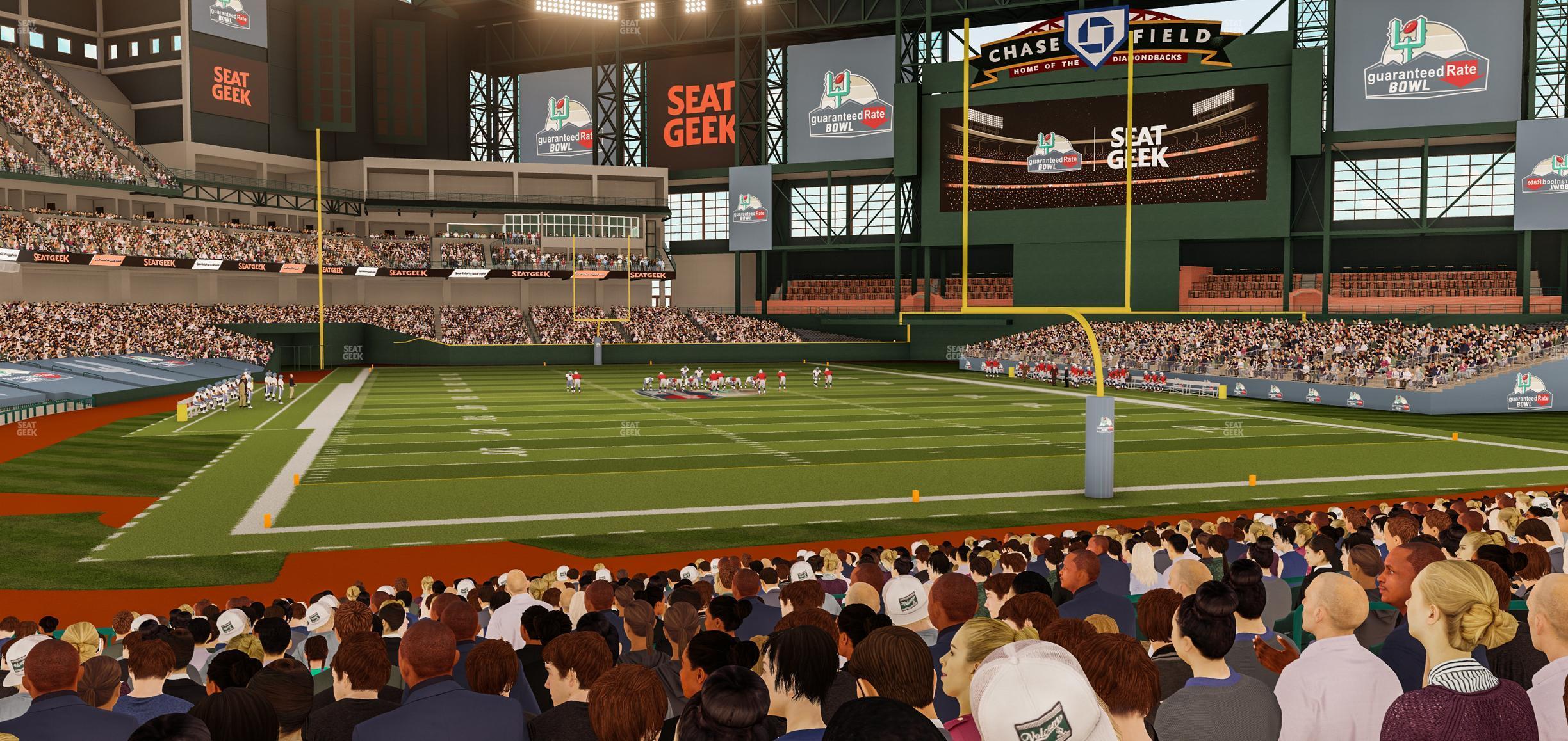 Seating view for Chase Field Section 118