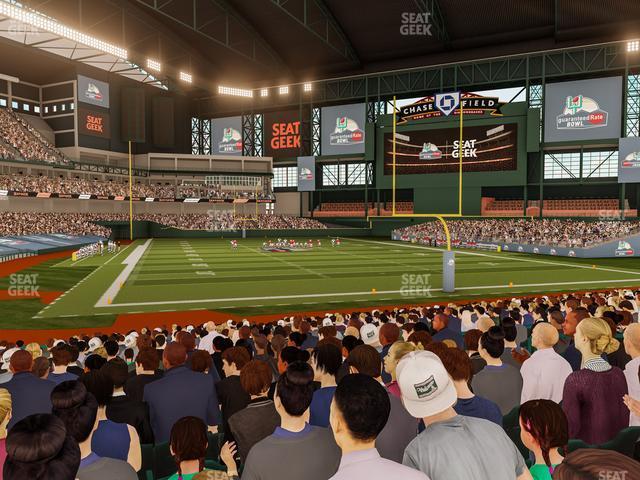 Seating view for Chase Field Section 118