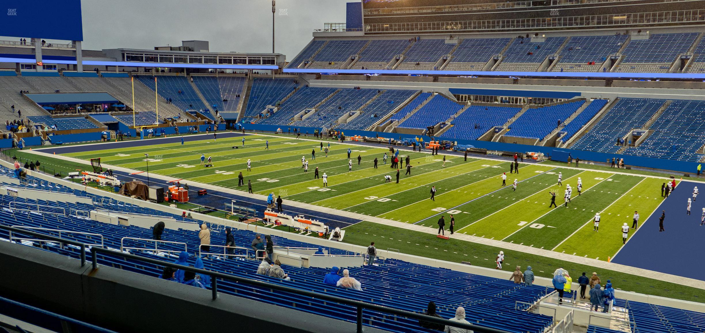 Seating view for Kroger Field Section 109