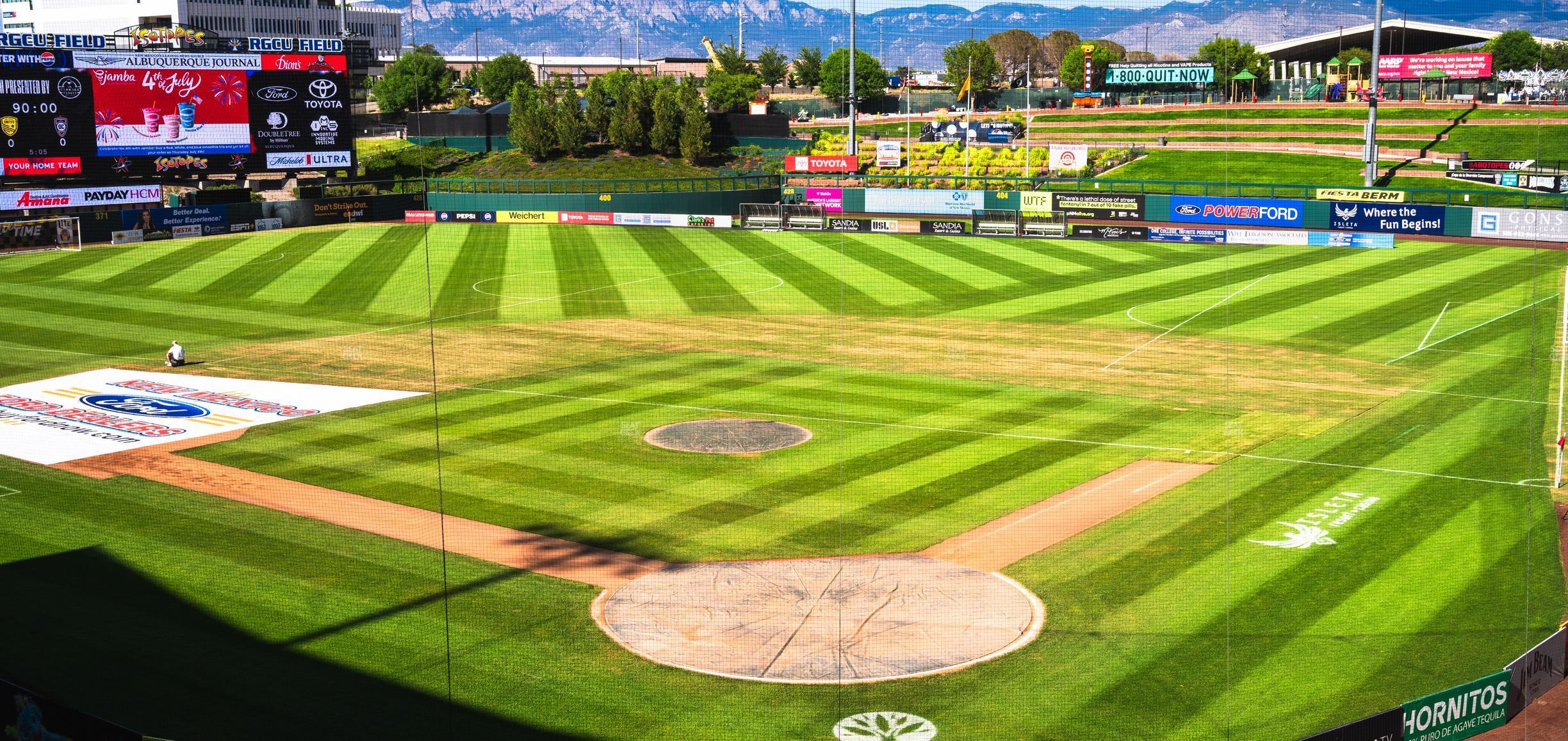 Seating view for Rio Grande Credit Union Field at Isotopes Park Section Club 301