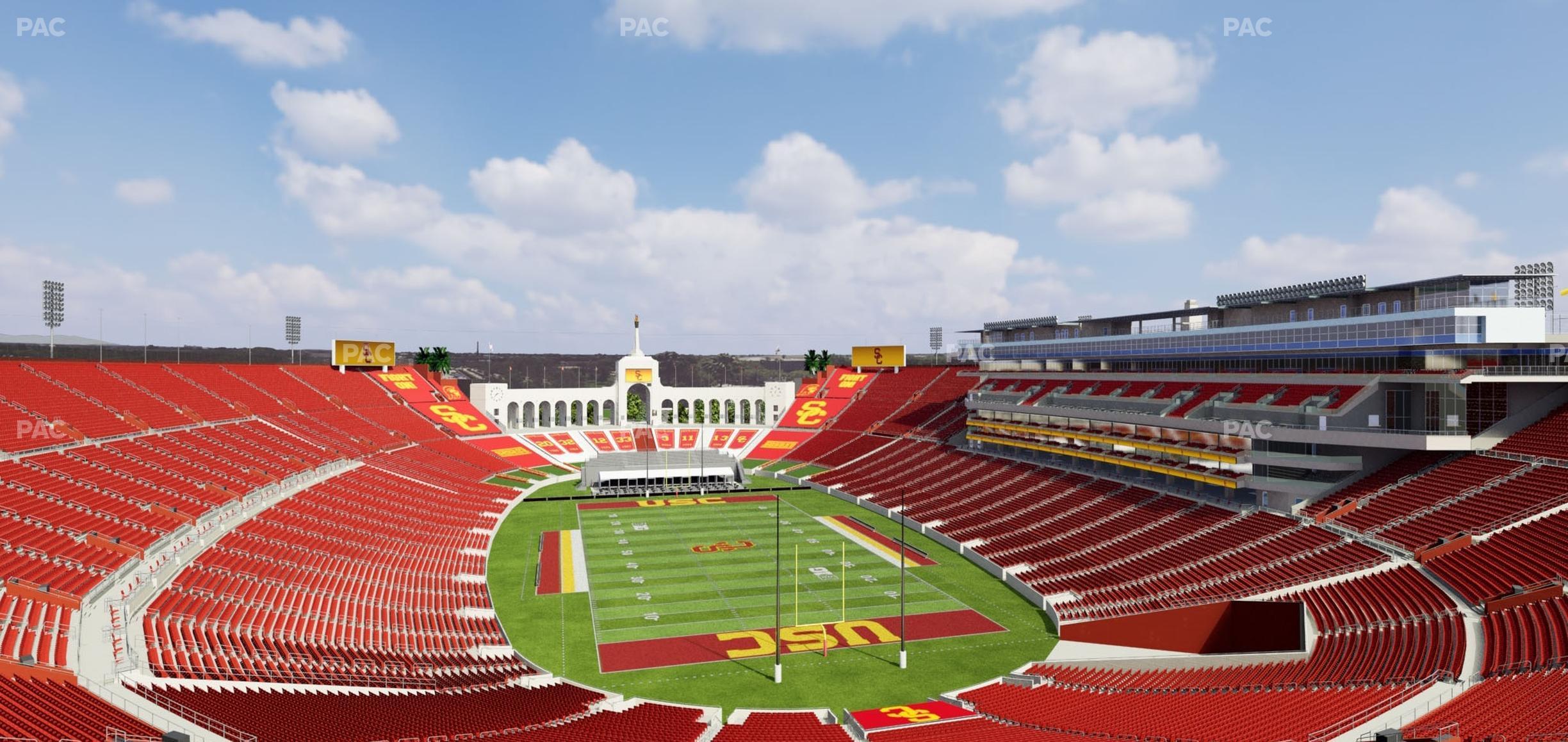 Seating view for Los Angeles Memorial Coliseum Section 315