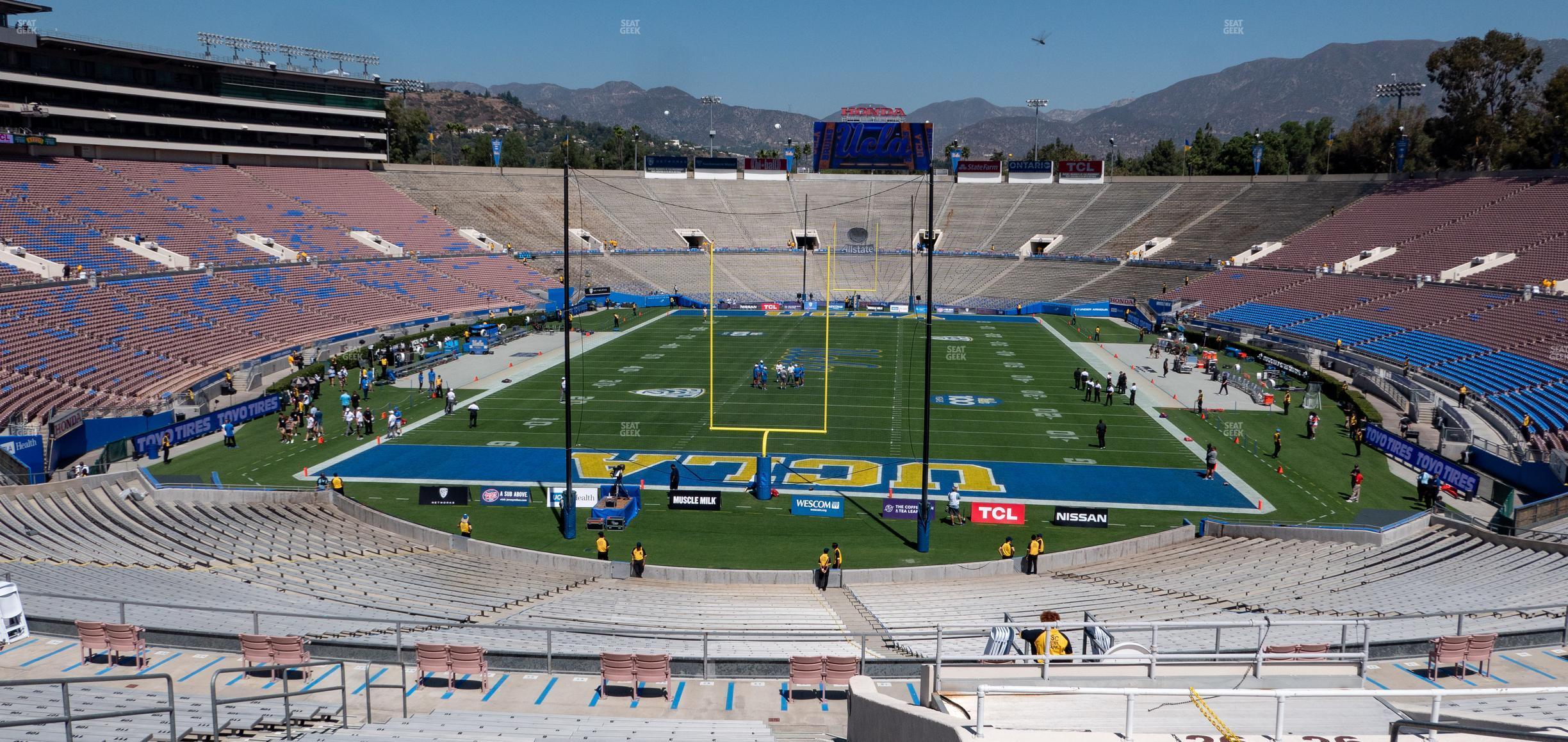 Seating view for Rose Bowl Stadium Section Upper 26