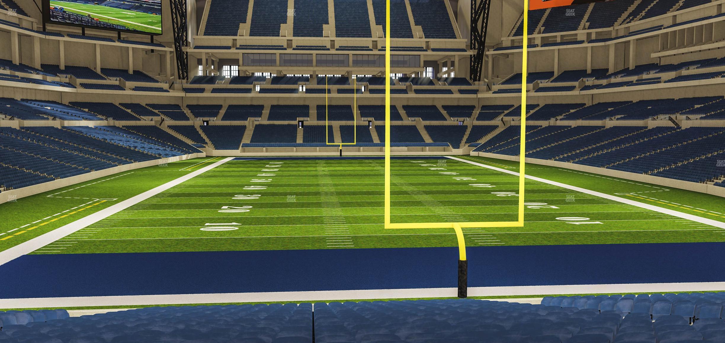 Seating view for Lucas Oil Stadium Section 101