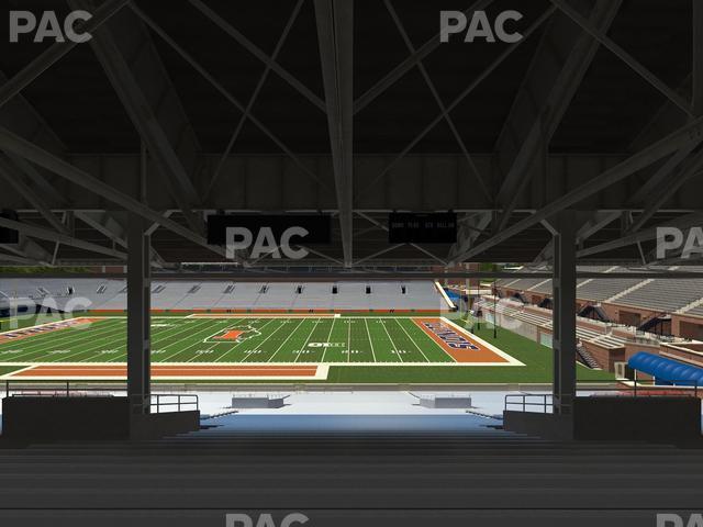 Seating view for Memorial Stadium - IL Section Back 103