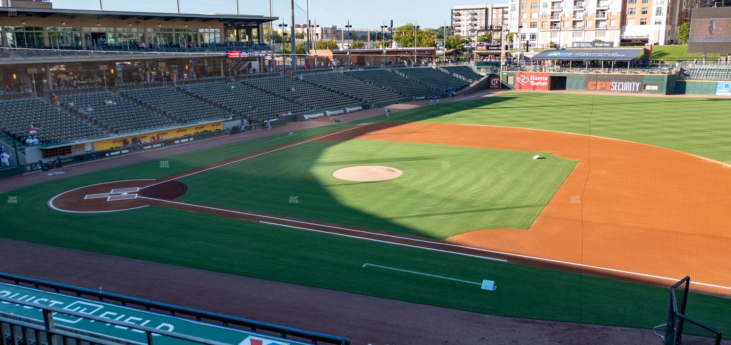 Seating view for Truist Field Section 204