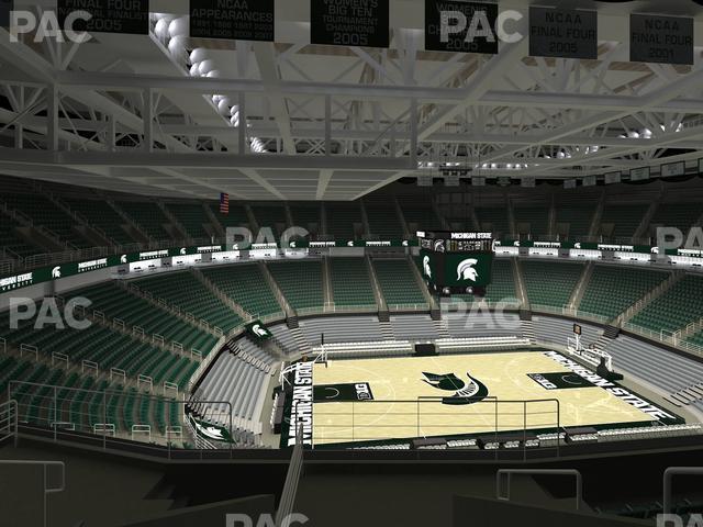 Seating view for Jack Breslin Student Events Center Section 211