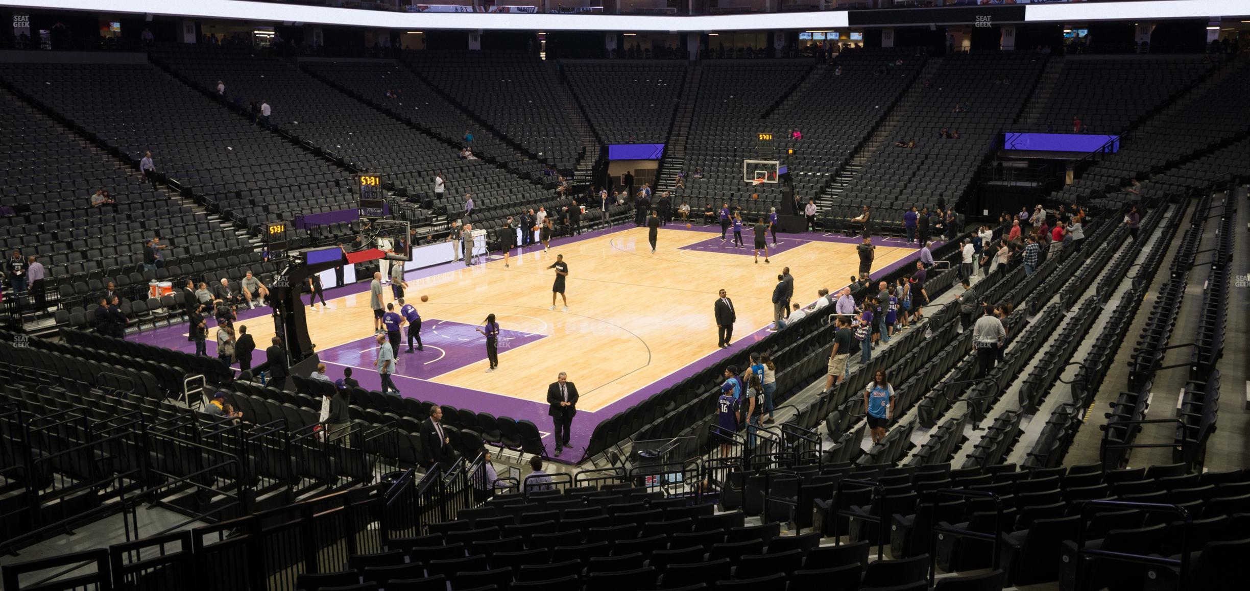 Seating view for Golden 1 Center Section 124