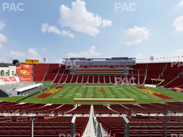 Seating view for Los Angeles Memorial Coliseum Section 322