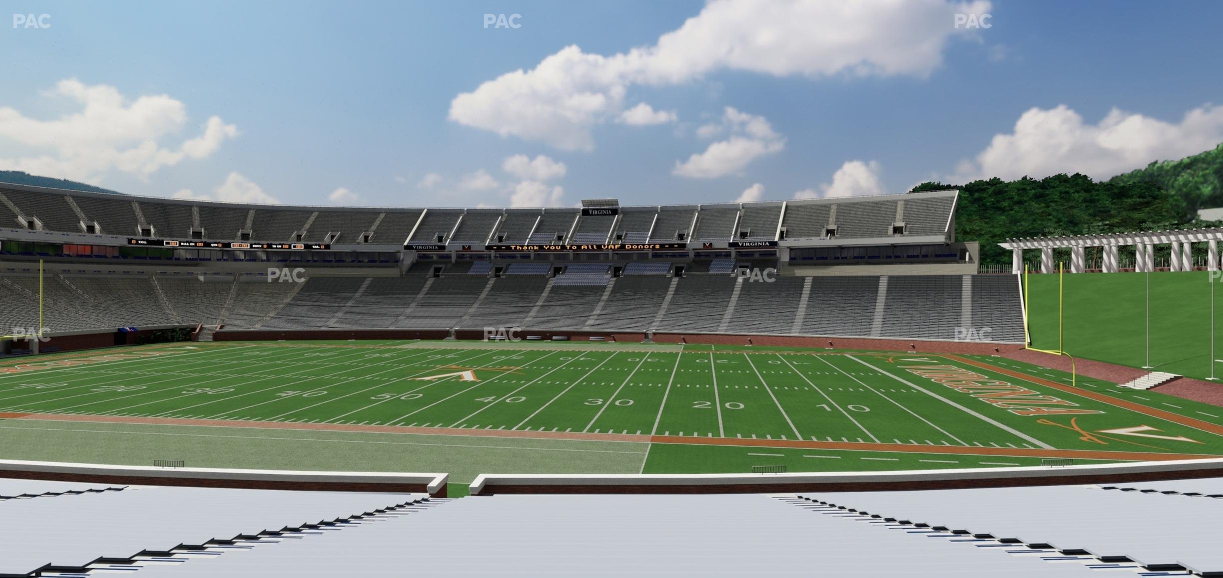 Seating view for Scott Stadium Section 105