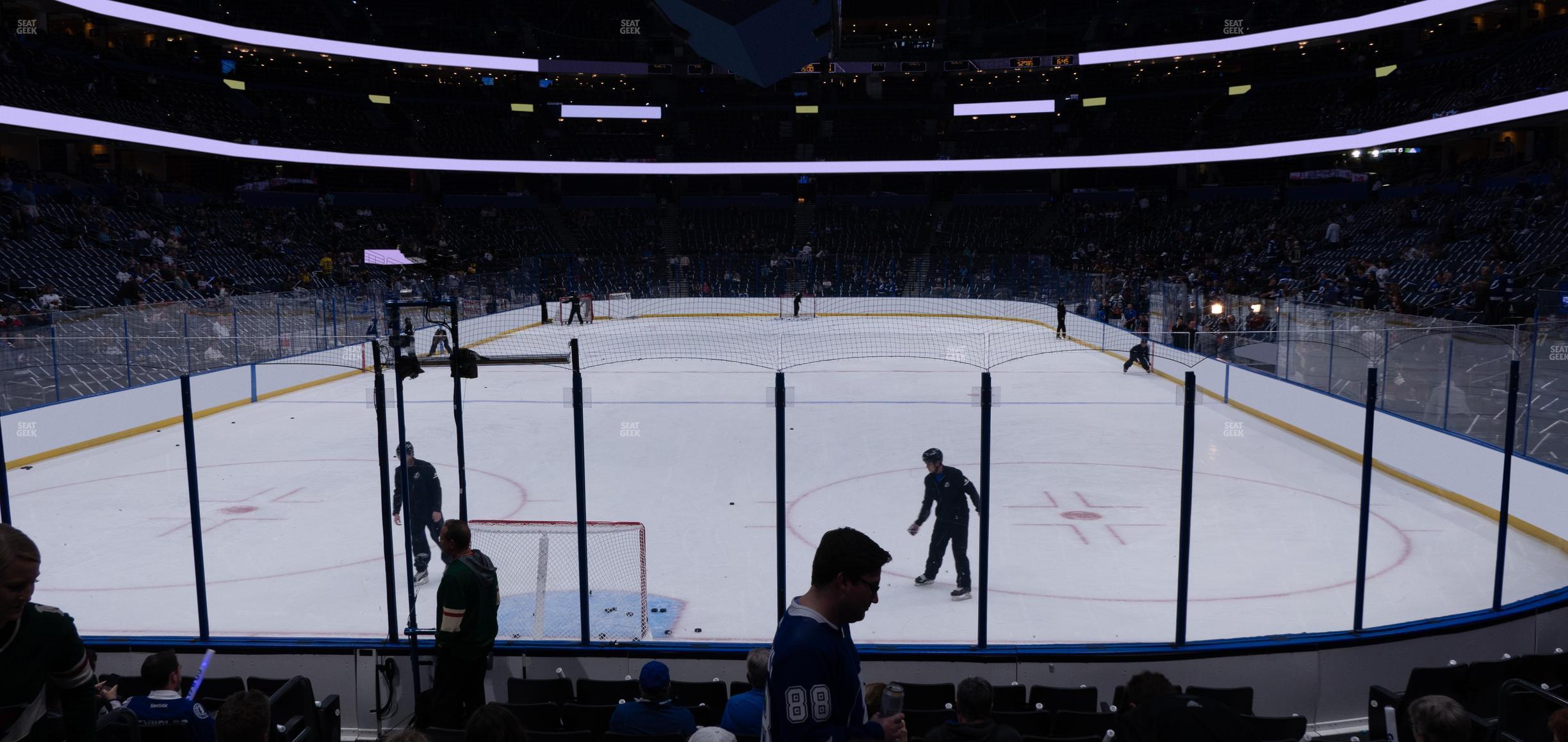 Seating view for Amalie Arena Section 108