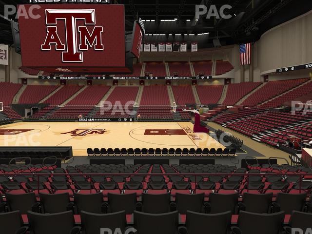 Seating view for Reed Arena Section 104